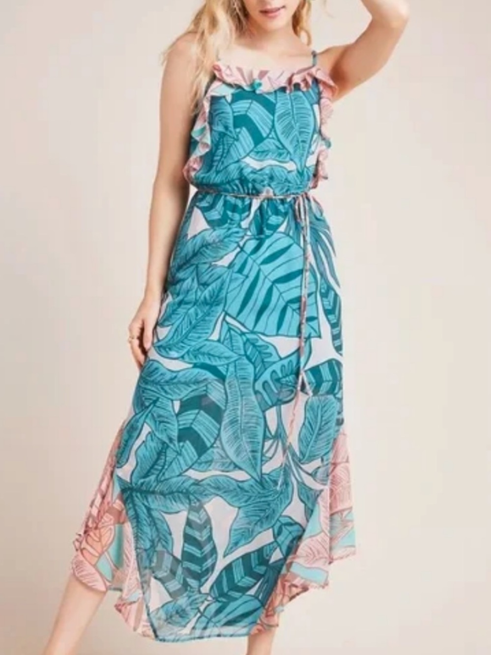 Farm Rio Wedgewood Botanical Dress NWT
